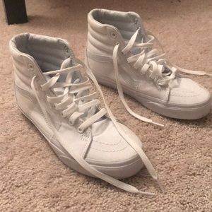 Classic white high top vans